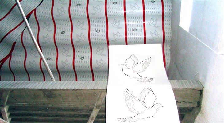 Pattern Artistic Wall Decor Panel za oblaganje Perforirani aluminijski stropni panel